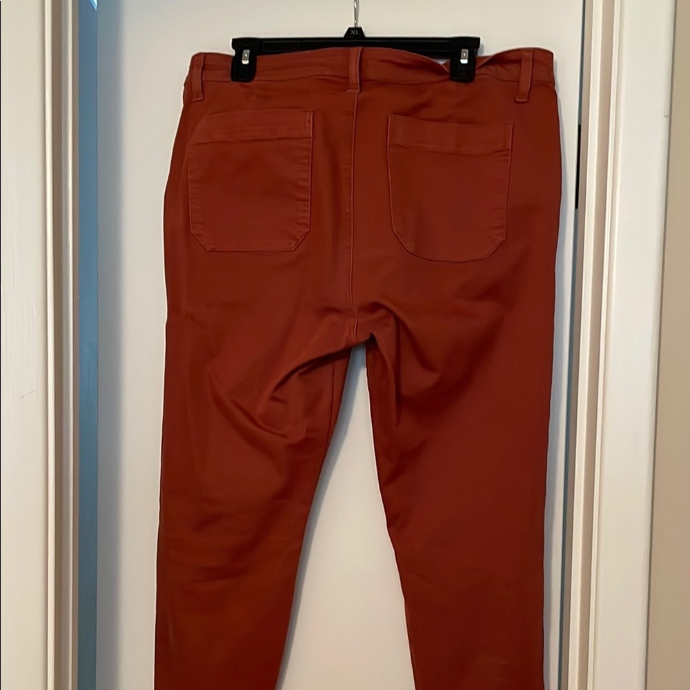 Rust Red Cropped Pants - Picture 4 of 6